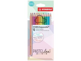 Trojhranné pastelky STABILOaquacolor® - 12 barev Trojhranné pastelky STABILOaquacolor® - 12 barev