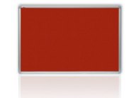 Tabule filcová v hliníkovém rámu - 100 x 150 cm / červená