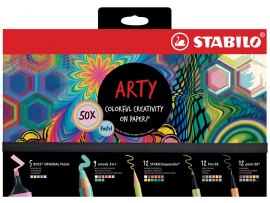 Kreativní sada Pastel STABILO® ARTY - 50 ks Kreativní sada Pastel STABILO® ARTY - 50 ks