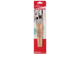 Štětce školní CONCORDE - sada / 6 ks kulaté / natural Štětce školní CONCORDE - sada / 6 ks kulaté / natural