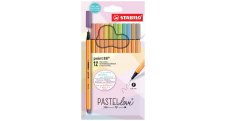 Liner STABILO point 88 PASTELlove - sada 12 ks