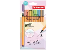 Liner STABILO® point 88 PASTELove - sada 12 ks Liner STABILO® point 88 PASTELove - sada 12 ks