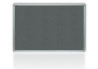 Tabule filcová v hliníkovém rámu - 60 x 90 cm / šedá