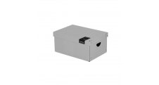 Krabice úložná lamino PASTELINI - šedá / 35,5 x 24 x 16 cm
