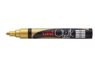 Popisovač křídový UNI Chalk Marker PWE-5M - zlatá Popisovač křídový UNI Chalk Marker PWE-5M - zlatá