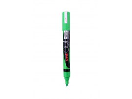 Popisovač křídový UNI Chalk Marker PWE-5M / fluo zelená