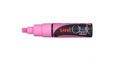 Popisovač křídový UNI Chalk Marker PWE-8K / fluo růžová
