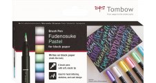 Kreativní sada Tombow Fudenosuke - 6 pastelových barev