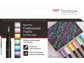 Kreativní sada Tombow Fudenosuke - 6 pastelových barev Kreativní sada Tombow Fudenosuke - 6 pastelových barev