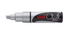 Popisovač křídový UNI Chalk Marker PWE-8K - stříbrná
