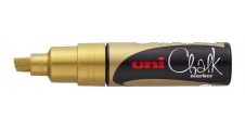 Popisovač křídový UNI Chalk Marker PWE-8K - zlatá