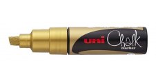 Popisovač křídový UNI Chalk Marker PWE-8K / zlatá