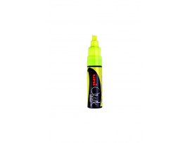 Popisovač křídový UNI Chalk Marker PWE-8K / fluo žlutá Popisovač křídový UNI Chalk Marker PWE-8K / fluo žlutá