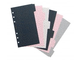 Rozřazovač Filofax Confetti - osobní / 6 záložek Rozřazovač Filofax Confetti - osobní / 6 záložek