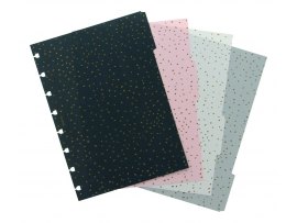 Rozřazovač Filofax Confetti - A5 / 4 záložky Rozřazovač Filofax Confetti - A5 / 4 záložky