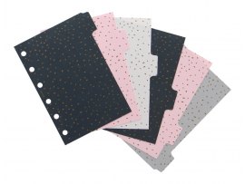 Rozřazovač Filofax Confetti - kapesní / 6 záložek Rozřazovač Filofax Confetti - kapesní / 6 záložek