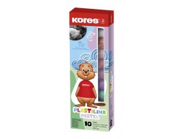 Plastelína Kores - 10 pastelových barev / 200 g Plastelína Kores - 10 pastelových barev / 200 g