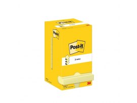 Lepící bločky Post-it žlutá / 12x 100l / 76 x 76
