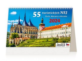 Kalendář stolní - 55 Turistických nej ... / S24