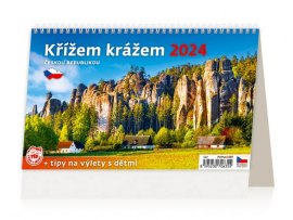 Kalendář stolní - Křížem krážem ČR / S23