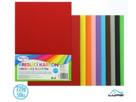 Kreslící karton A4 220g / 50ks mix barev