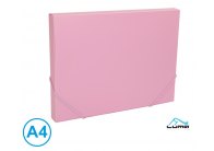 Box na spisy s gumou A4 - pastelová fialová Box na spisy s gumou A4 - pastelová fialová