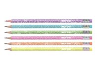 Tužka trojhranná Kores Collagey Style - HB / barevný mix