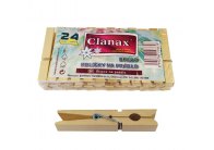 Kolíčky na prádlo dřevěné 24ks