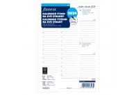 Náhradní vložka do diářů Filofax - kalendář A5 týdenní / 2 strany