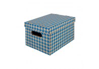 Krabice Emba úložná s víkem A4 /  30 x 22,5 x 20 cm /  modrá