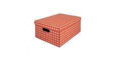 Krabice Emba úložná s víkem A3 /  44 x 32 x 20 cm /  červená