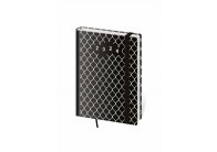 Diář VARIO - B6 týdenní / Wire s gumičkou černo-bílý Diář VARIO - B6 týdenní / Wire s gumičkou černo-bílý