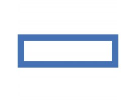 Magnetický informační rámeček LEAN A5/A4 - 230 x 75 mm / modrá / 10 ks