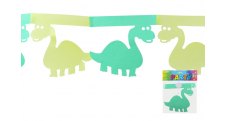Girlanda papírová - dinosaurus / 3 m