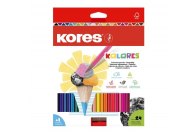 Pastelky Kores Kolores trojhranné / 24 barev Pastelky Kores Kolores trojhranné / 24 barev