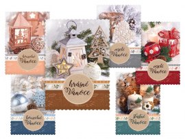 Vánoční pohlednice - mix motivů