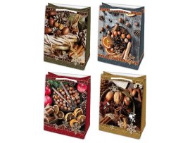 Vánoční taška M - mix motivů 19 x 23 cm Vánoční taška M - mix motivů 19 x 23 cm