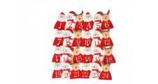 Adventní kalendář - dřevěný kolíček 24 ks
