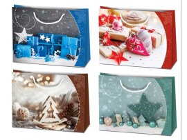 Vánoční papírová taška HL - mix motivů 38 x 29 cm Vánoční papírová taška HL - mix motivů 38 x 29 cm