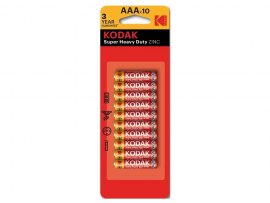 Baterie Kodak - baterie mikrotužková / AAA / 10 ks Baterie Kodak - baterie mikrotužková / AAA / 10 ks
