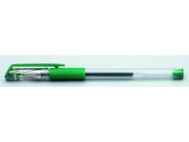 Gelové pero Sakota s víčkem - zelená