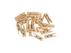 Kolíčky dekorační natural 35 x 7 mm - 20 ks