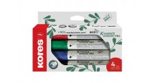 Popisovač Kores K-marker Whiteboard ECO - sada 4 ks / kulatý hrot