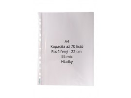 Závěsný obal - A4 čirý / 55 my / 100 ks