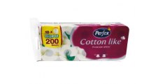 Perfex Cotton like toaletní papír, 3 vrstvy - 8+2 ks