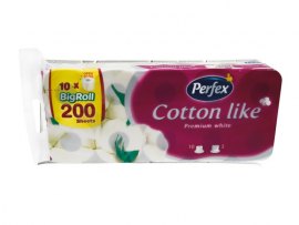 Papír toaletní Perfex Cotton like 3 -vrstvý / 8+2 ks Papír toaletní Perfex Cotton like 3 -vrstvý / 8+2 ks