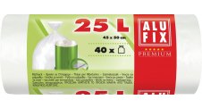 Pytle do koše Alufix Premium 50x45 cm / 25 L / 40 ks / bílá