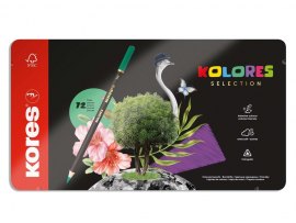 Pastelky Kores Kolores plechový box trojhranné / 72 barev Pastelky Kores Kolores plechový box trojhranné / 72 barev