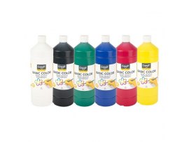 Temperové barvy v lahvi - základní barvy / 6 x 500 ml Temperové barvy v lahvi - základní barvy / 6 x 500 ml