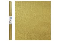 Krepový papír - zlatá 50 x 200 cm